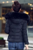 Günlük Kürklü Şişme Kadın Mont - 3