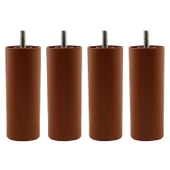 Mobilya Kanepe Koltuk Baza Yükseltme M8 Civatalı İnce Diş Destek Ayağı Ayakları Kahve 14 cm 4 Adet thumbnail 7