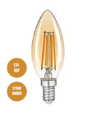 4W Rustik Ampul 2700K (Amber Işık) E14 Duy - 1
