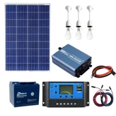 105 Watt Güneş Paneli Tv Aydınlatma Paketi Solar Paket - 1