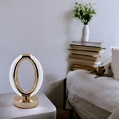 Modern Dekoratif Romantik Süsleme Masa Lambası Ledli Beyaz Sarı Soft Işıldak Şarjlı Masa Gece Lamba thumbnail 7