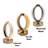 Modern Dekoratif Romantik Süsleme Masa Lambası Ledli Beyaz Sarı Soft Işıldak Şarjlı Masa Gece Lamba thumbnail 3