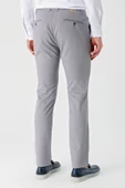 Gri Esnek Yandan Cepli Casual Slim Fit Chino Pantolon 1003240113 thumbnail 6