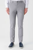 Gri Esnek Yandan Cepli Casual Slim Fit Chino Pantolon 1003240113 thumbnail 3