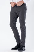 Koyu Antrasit Pamuklu Yandan Cepli Casual Slim Fit Chino Pantolon 1003235117 thumbnail 3