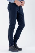 Lacivert Pamuklu Yandan Cepli Casual Slim Fit Chino Pantolon 1003235117 thumbnail 2