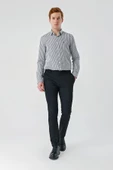 Siyah Esnek Yandan Cepli Casual Slim Fit Chino Pantolon 1003240113 thumbnail 3