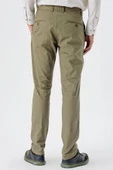 Koyu Haki Pamuklu Yandan Cepli Casual Slim Fit Chino Pantolon 1003240151 thumbnail 5