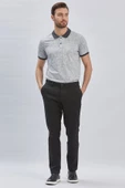 Siyah Pamuklu Yandan Cepli Casual Comfort Fit Chino Pantolon 1003240160 - 1