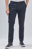 Koyu Lacivert Pamuklu Yandan Cepli Casual Comfort Fit Chino Pantolon 1003240160 - 2