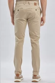 Bej Pamuklu Yandan Cepli Casual Slim Fit Chino Pantolon 1003240161 - 5