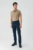 Koyu Lacivert Pamuklu 5 Cep Casual Slim Fit 5 Cep Pantolon 1003240318 - 3