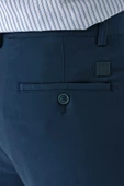 Koyu Lacivert Esnek Yandan Cepli Casual Comfort Fit Chino Pantolon 1003240158 thumbnail 5