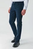 Koyu Lacivert Pamuklu 5 Cep Casual Slim Fit 5 Cep Pantolon 1003240318 - 7