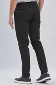 Siyah Pamuklu Yandan Cepli Casual Comfort Fit Chino Pantolon 1003240160 - 5