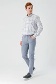 Koyu Mavi Pamuklu 5 Cep Casual Slim Fit 5 Cep Pantolon 1003240318 thumbnail 4