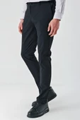 Siyah Pamuklu Yandan Cepli Casual Slim Fit Jogger Pantolon 1003240206 thumbnail 3