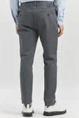 Koyu Antrasit Pamuklu Yandan Cepli Casual Slim Fit Chino Pantolon 1003240168 thumbnail 6