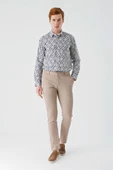 Bej Pamuklu Yandan Cepli Casual Slim Fit Chino Pantolon 1003240156 thumbnail 3