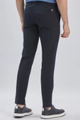 Koyu Lacivert Esnek Lastikli Yandan Cepli Casual Slim Fit Ayarlanabilir Kemer Pantolon 1003240162 thumbnail 5
