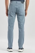 Koyu Turkuaz Pamuklu 5 Cep Casual Slim Fit 5 Cep Pantolon 1003240319 - 5