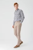 Bej Pamuklu Yandan Cepli Casual Slim Fit Chino Pantolon 1003240156 thumbnail 4