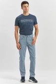 Koyu Turkuaz Pamuklu 5 Cep Casual Slim Fit 5 Cep Pantolon 1003240319 - 4