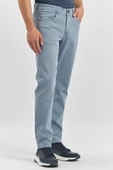 Koyu Turkuaz Pamuklu 5 Cep Casual Slim Fit 5 Cep Pantolon 1003240319 - 3