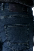 Lacivert Gabardin %100 Pamuk 5 Cep Slim Fit Dar Kesim Casual Denim Pantolon 1023235163 - 4