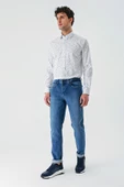 Mavi Gabardin Pamuklu 5 Cepli Slim Fit Dar Kesim Casual Denim Pantolon 1023240154 - 5