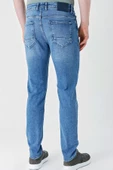 Koyu Mavi Gabardin Pamuklu 5 Cepli Slim Fit Dar Kesim Casual Denim Pantolon 1023240154 - 4