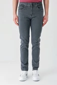 Füme Gabardin Pamuklu 5 Cepli Slim Fit Dar Kesim Casual Denim Pantolon 1023240151 - 2