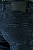 Koyu Lacivert Gabardin 5 Cepli Slim Fit Dar Kesim Casual Denim Jean Kot Pantolon 1023240150 - 5