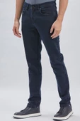Koyu Lacivert Gabardin Pamuklu 5 Cepli Slim Fit Dar Kesim Casual Denim Pantolon 1023240158 - 4