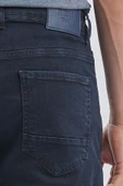 Koyu Lacivert Gabardin Pamuklu 5 Cepli Slim Fit Dar Kesim Casual Denim Pantolon 1023240158 - 5