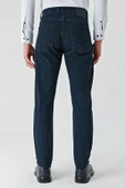 Lacivert Armürlü Pamuklu 5 Cepli Slim Fit Dar Kesim Casual Denim Pantolon 1023240157 thumbnail 6