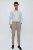 Bej Esnek Yandan Cepli Slim Fit Classic Pantolon 1003230151 - 2