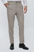 Bej Esnek Yandan Cepli Slim Fit Classic Pantolon 1003230151 - 4