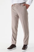 Bej Esnek Yandan Cepli Comfort Fit Classic Pantolon 1003240154 - 3