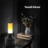 Abajur El Feneri Kablo Şarjlı Led Kamp Lambası Gece Aydınlatma 10 W Beyaz Işık Lityum Pil Işıldak - 3
