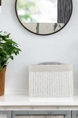 Digithome Bambu Çok Amaçlı Saklama Kutusu Düzenleyici Orta Boy Organizer Beyaz 20 Cm - CL-6010-4 C1-1-121 - 1