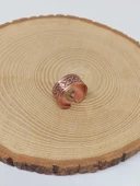 Motifli Bakır Yüzük (Ayarlanabilir) (52788) thumbnail 1