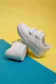 Pepe Beyaz Beyaz Air Kalın Taban Çift Bantlı Unisex Bebek Çocuk Sneaker PEPE-3579 - 1