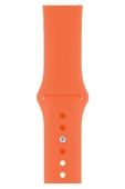 Apple Watch Uyumlu Silikon Kordon 2 3 4 5 6 Seri 38 - 40 Mm Pudra Pembe - 11