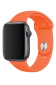 Apple Watch Uyumlu Silikon Kordon 2 3 4 5 6 Seri 38 - 40 Mm Pudra Pembe - 9