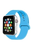 Apple Watch Uyumlu Silikon Kordon 2 3 4 5 6 Seri 38 - 40 Mm Pudra Pembe - 8