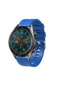 Huawei Gt  Gt 2 Honor Magic Watch Uyumlu 2 46mm Akıllı Saat Silikon Kordon Siyah - 11