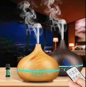 Ultrasonik Aroma Hava Nemlendirici Hava Difüzör Kokulu Uçucu Yağ Difüzör 500 ml Kumandalı Led Işıklı - 6