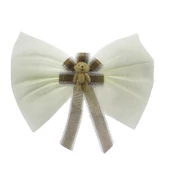 40x30cm Ayıcık Süslü Kumaş Büyük Fiyonk Yatak Başı thumbnail 1