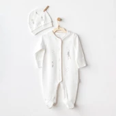 Erkek Bebek Tulum Takım Romper Hat Set Happy Everyday AC25063 thumbnail 1